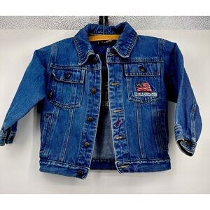 US Polo vintage 90’ kids Blue Jean Denim Jacket - Childs Size 4  great condition